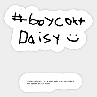 Boycott Daisy Sticker